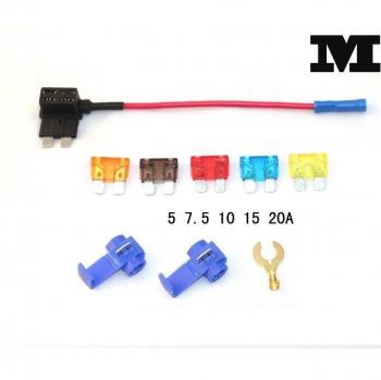 Adaptador Dual de Fusibles Mini 10A 15A 20A