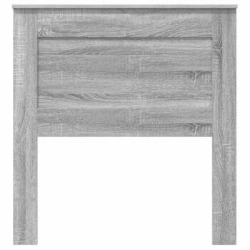 Cabecero Gris Sonoma 75 cm con Encimera de Contrachapado