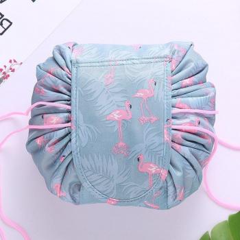 Travel Chic Flamingo Cactus Cosmetic Organizer