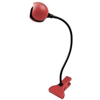 Lampe à pince LED 3W Rouge avec port USB