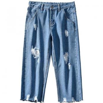 Gerissene Jeans Shorts für Männer