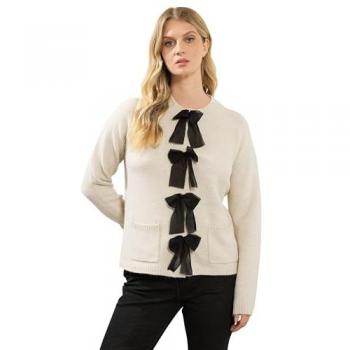 Vêtement Femme Long Tall Sally : Cardigan détail nœud
