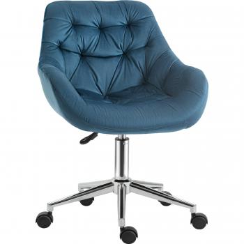 Vinsetto Velvet Home Office Chair Comfy Desk Chair W/Adjustable Height Armrest B