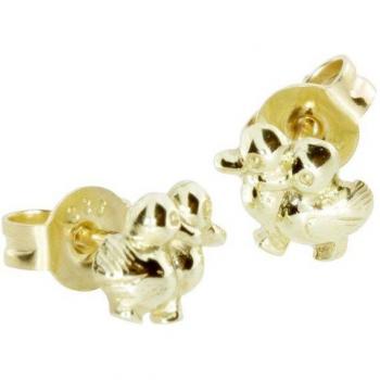 OSTSEE-SCHMUCK Gold Ohrstecker Entchen (2 Stück)