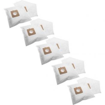 Elvita 708‑461 Compatible VHBW 50x Vacuum Bag – Microfleece (White)