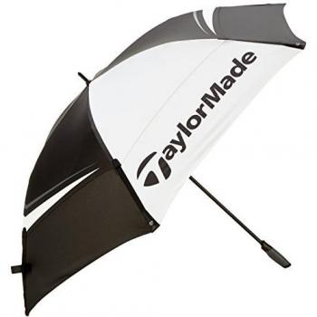 TaylorMade Tour Preferred 68″ Double Canopy Golf Umbrella in Black