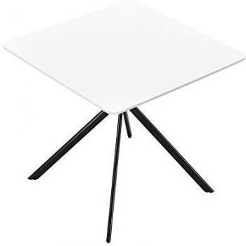 Ankara 2-Persons Dining Table, 78 cm × 78 cm × 75 cm – Blanc