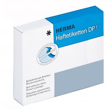 HERMA 2990 Haftetiketten für Druckmaschinen (10 x 49 mm, Blattformat 168 x 120 mm, DP1, Papier, matt)