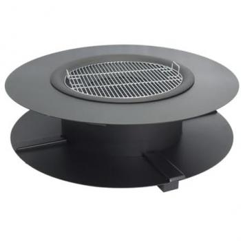 Brasero Plancha Vantage con Compartimento para Leña – 120 cm de Ancho, 120 cm de Profundidad, 40 cm de Altura