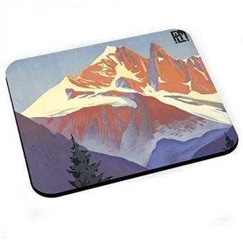 Tapis de souris « Poster Vintage Montagne Savoie »