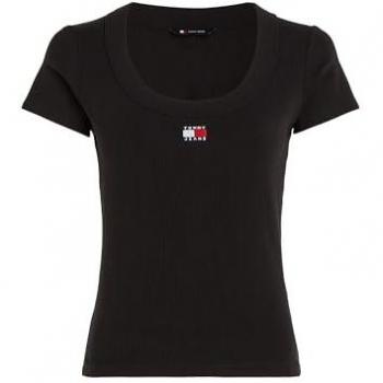 Tommy Jeans Damen T-Shirt mit Logostickerei