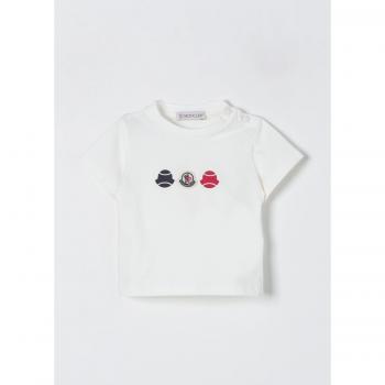Moncler T-Shirt per Bambino Colore Bianco Taglia 9M