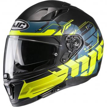 HJC I70 Alligon cascos negro-amarillo con ventilación