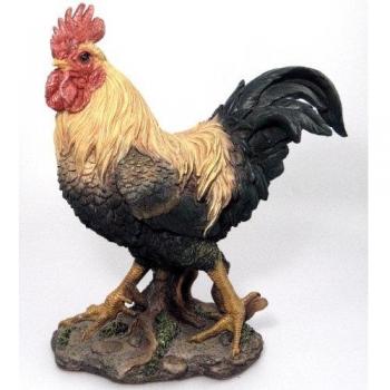 Figura di Gallo in Resina Vivid 41 cm