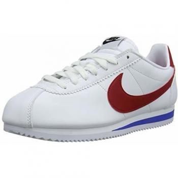 Zapatillas Nike Wmns Cortez Classic, Cuero, Blanco (White/Varsity Red/Varsity Royal)