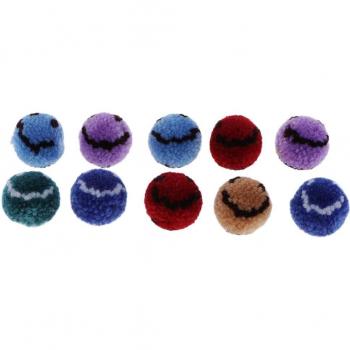30-Piece Colorful Soft Fabric Pompom Balls for Fashion Accessories