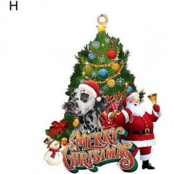 Schneemann Hund Anhänger für Weihnachten