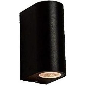 AALBORG Outdoor Lampenserie – Schwarz, 15 cm, IP44, GU10, Glas‑Aluminium