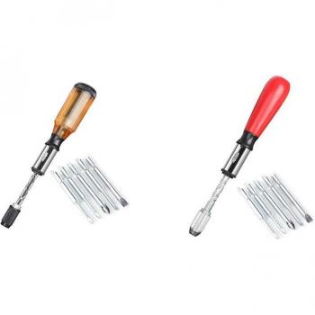 Ratel-Drive Bit Kit: 5 in 1 Push-Pull Schroevendraaier