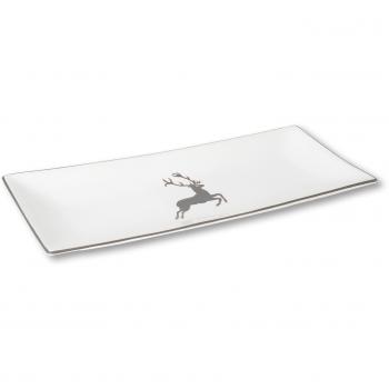 Cervo Grigio Rettangolo Gmundner 30x20 – Piattino