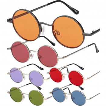Gafas solares redondas One Size color naranja