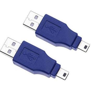 Keple USB Type A to Mini B Coupler Connector