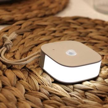 HOCO Bewegungsmelder Nachtlicht, USB aufladbare LED Lampe für Schrank und Schlafzimmer