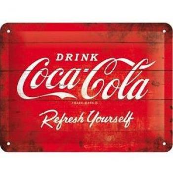 Plaque en métal Coca-Cola 20 x 15 cm