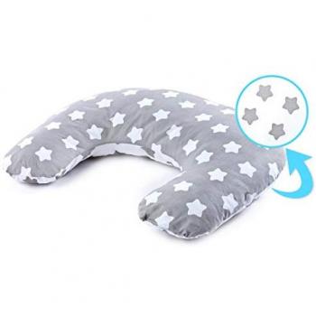 Coussin d'allaitement motifs Étoiles en coton