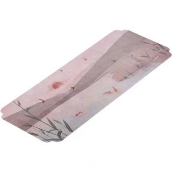 Tapis de tasse en tissu suédé