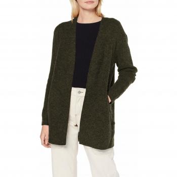 Cardigan de Lana Pcella LS para Mujer, Verde (Forest Night), Talla S