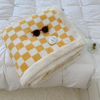 Retro Plaid Wool Blanket