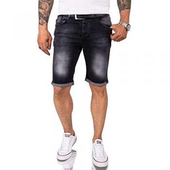 Rock Creek Regular Fit Jeansshorts Dunkelgrau