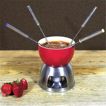 6 Teile Edelstahl Gabeln für Schokoladenfondue und Käse