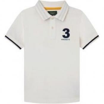 Polo Piqué para Bebé con Número Bordado de Hackett