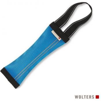 Wolters Clever Dogz Dummy Feuerschlauch‑Schleifen­Spielzeug – blau M, quietschfrei