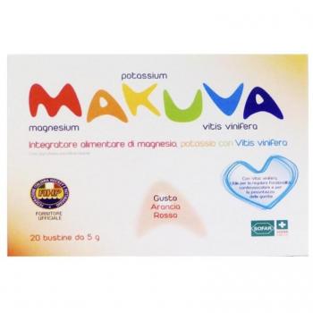 Makuva Arancia Rossa Integratore di Magnesio, Potassio con Vitis Vinifera