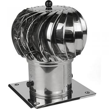 Chapeau de cheminée rotatif en acier inoxydable Ø150 mm