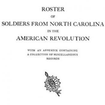 Roster of Soldiers from North Carolina in the American Revolution