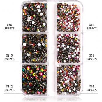 Strass miroir carré pour manucure