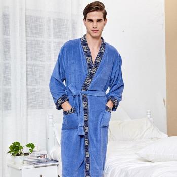 Men's Jacquard Bathrobe