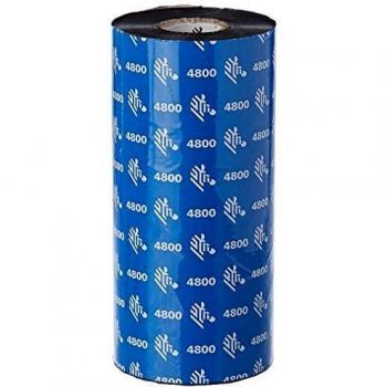 Cinta de resina Zebra Technologies 4800 156MM SUPL 450 Metros C-25MM Caja de 12