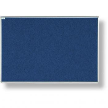 Filcová tabule 90 x 60 cm v modrém provedení s hliníkovým rámem