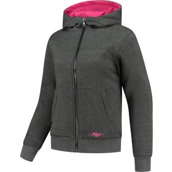 Sweat Zippé Rusty Stitches Wendy pour Femme Gris-Rose