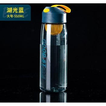 Bouteille d'eau de camping 550ml avec paille