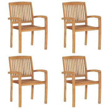 Teak Stacking Chairs for Garden