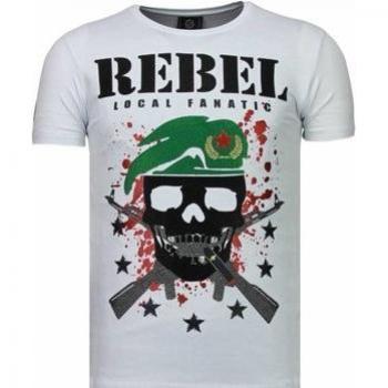 Local Fanatic T-Shirt Totenkopf Glamour Strass