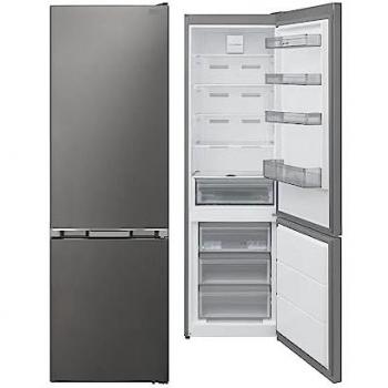 Frigorifero Combinato Inox con Maniglie Integrate 367L