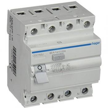 Interruptor Diferencial 4P 63A 30mA de Seguridad