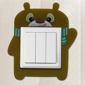 Cute Animal Wall Decor Switch Cover
